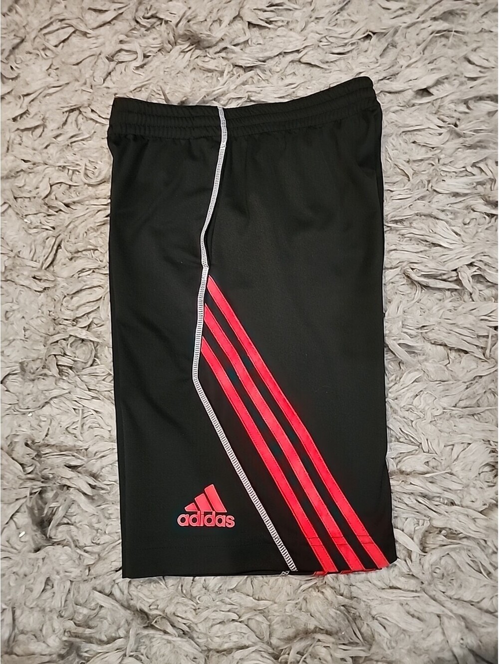 Adidas Athletic Shorts Basketball Black and Red Boys Medium 10-12
